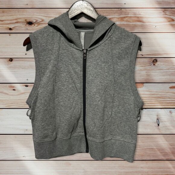 Athleta Jackets & Blazers - Athleta Gray Sleeveless Vest Size Large
